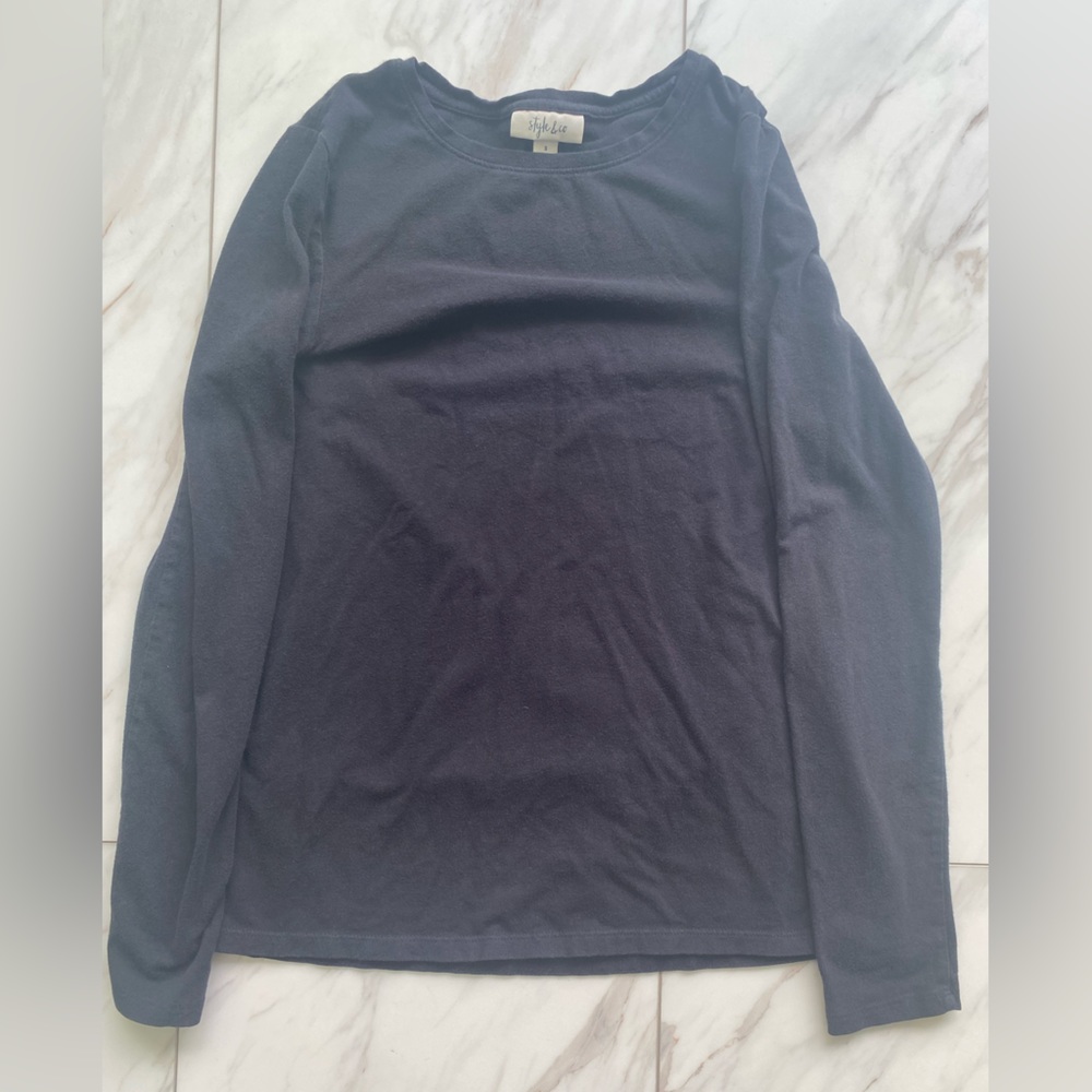 Black long sleeve top by Style & Co
